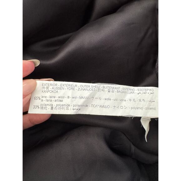 Zara Manteco Oversize Wool Masculine Double Breasted Coat Size Medium - Picture 14 of 14